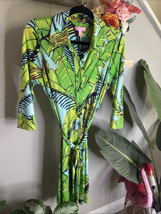 Lilly Pulitzer Dresses & Skirts - 🌸 Lilly Pulitzer 100% Silk Shirt Dress